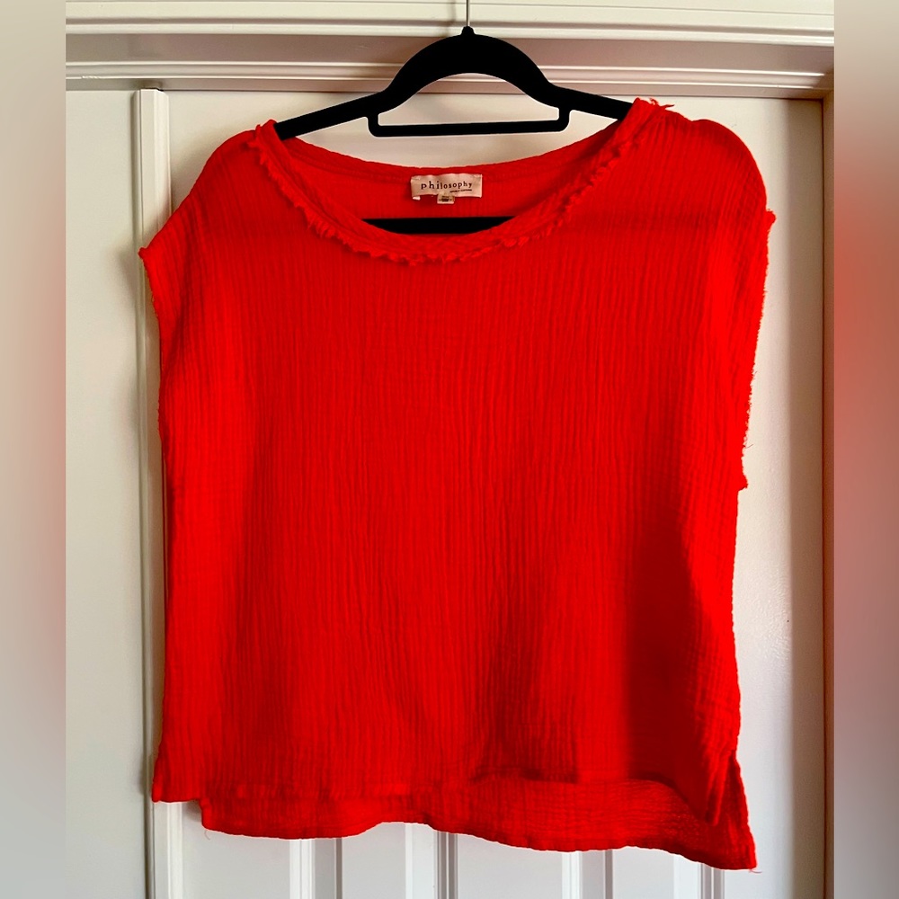 Philosophy Gauzy Top 100% Cotton sz M
